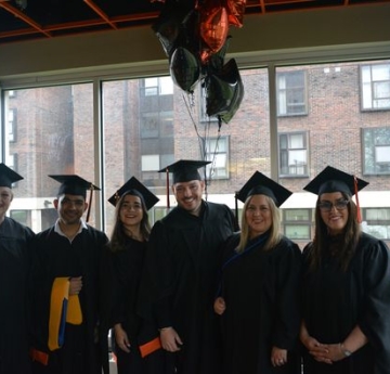 Students at graduation
