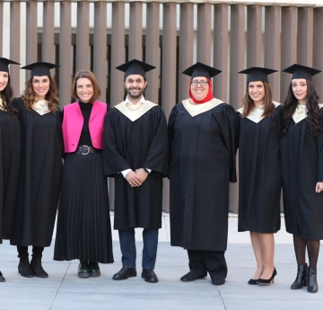 Students at graduation